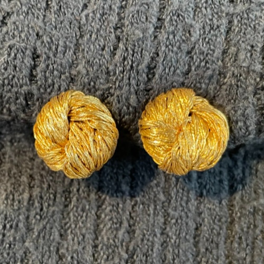 Costume Gold Clip Earrings